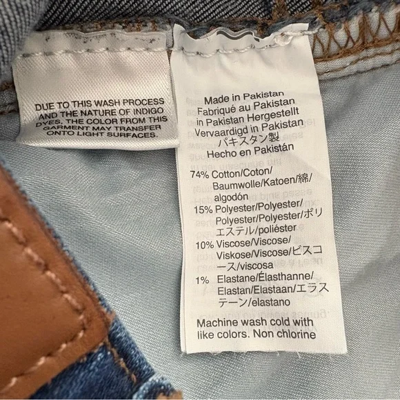 Madewell 9" Mid-Rise Skinny Jeans Patty Wash Style L9933, Sz 27 - Picture 14 of 16